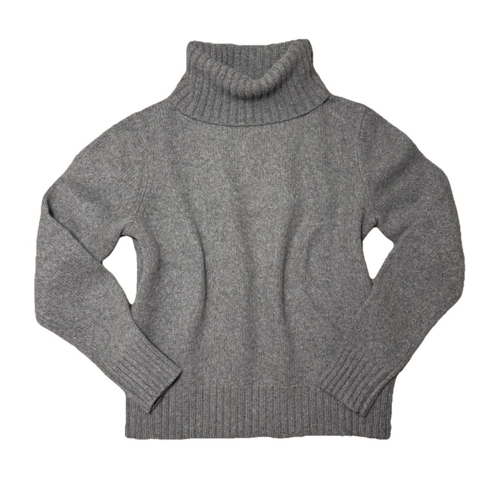 Polo Ralph Lauren 100% Wool Gray Turtleneck Sweater Ladies Sz Medium NWOT